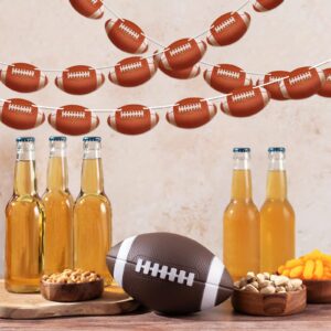 Waenerec Football Banners Garland 32pcs Football Cutouts Football Hanging Swirl Sports Theme Birthday Party Supplies for Baby Shower Home Classroom Favor Decorations