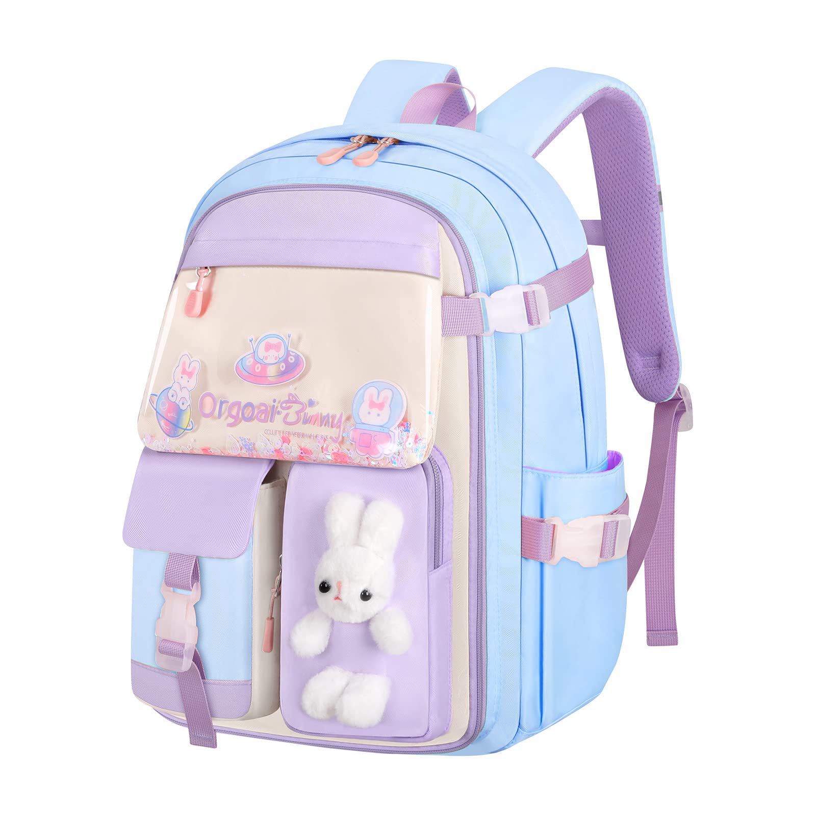 BEFUNIRISE Bunny Backpack, Kawaii Bunny Backpack, Bunny Backpack For Teen Girls, Bunny Backpack (Blue-B, Large)