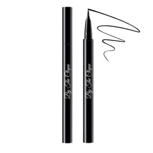 by the clique premium waterproof black liquid eyeliner | smudge proof - all day stay | vegan, gluten free and cruelty free
