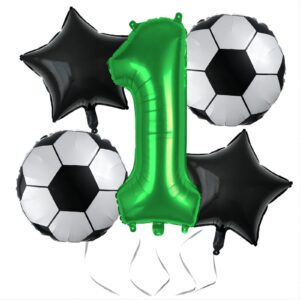 soccer balloons 11th birthday decoration for boys, soccer birthday party supplies world cup soccer party decorations foil mylar green 11 soccer sports theme party supplies favors anniversary decor