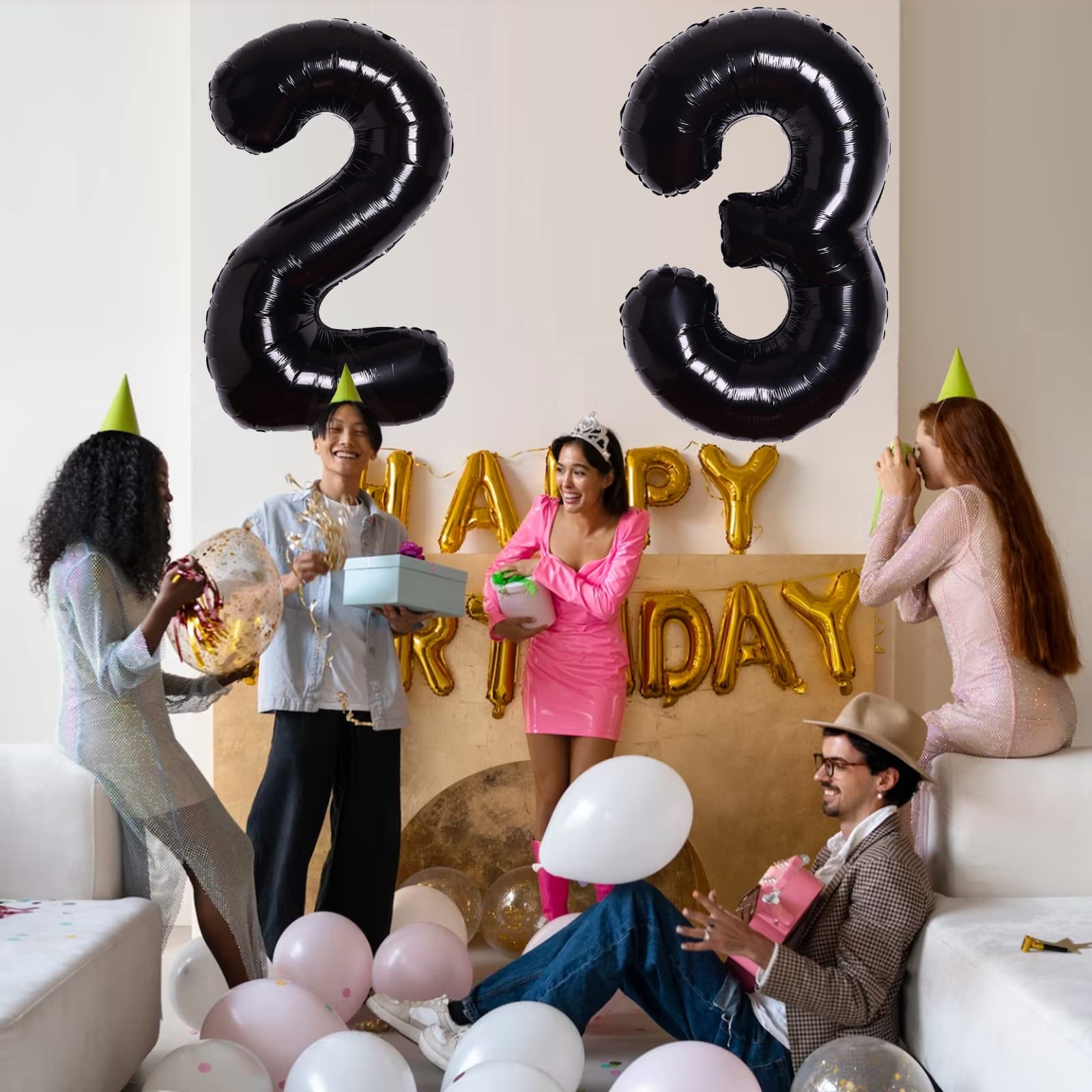 40inch Hot Black Number 3 Balloon 3rd Birthday Party Supplies Decors for Girl Boys 3 Years Old Balloon Anniversary Party Decorations Digital Balloons Hot Black Theme Party Supplies Photo Shoot for Kid