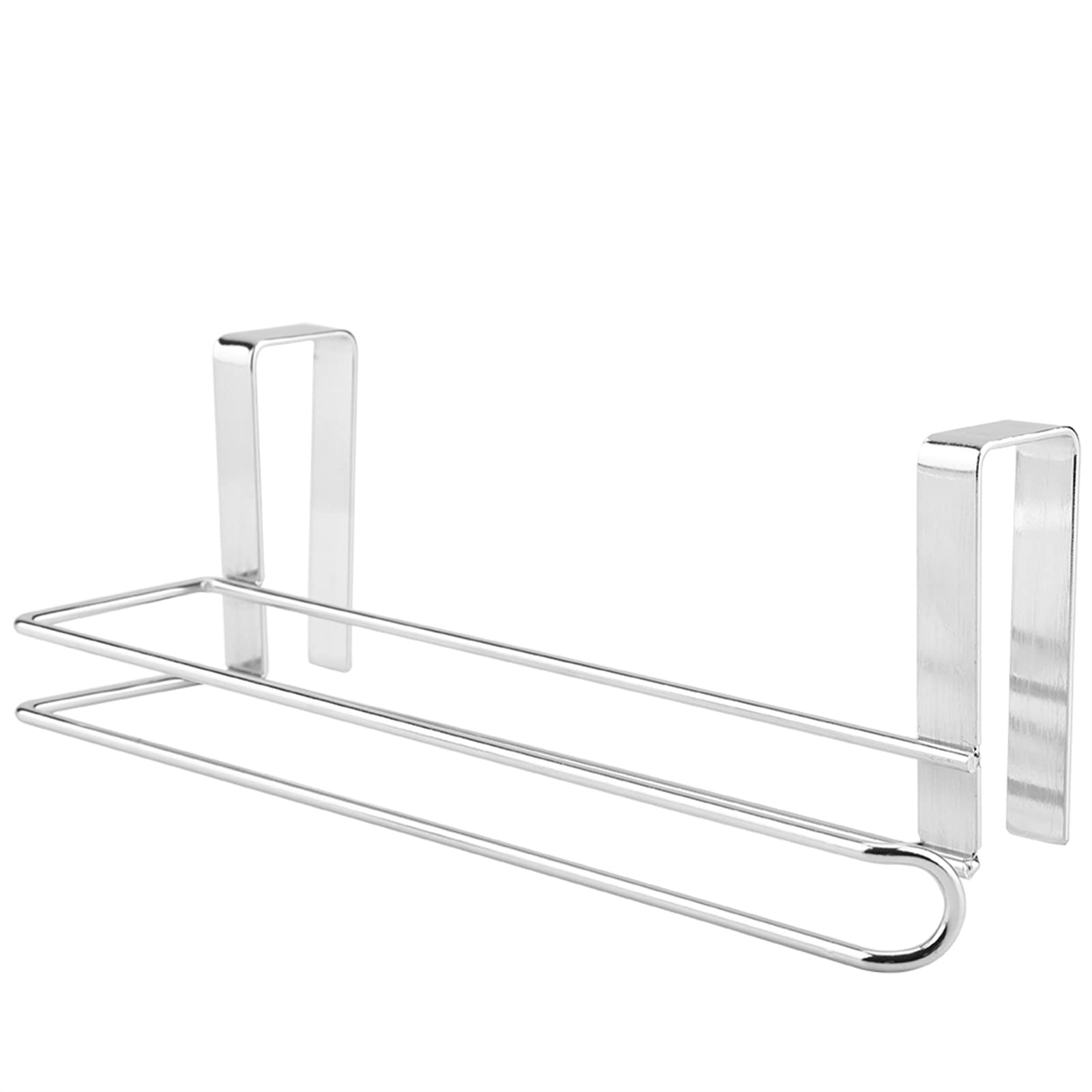 Stainless Steel Kitchen Over Door Roll Paper Holder Paper Towel Rack Hanger