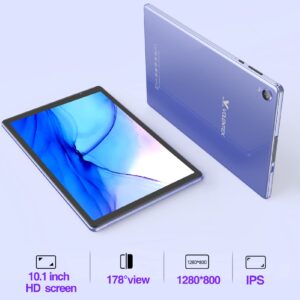 VOLENTEX 10 Inch Tablet Android 12 Tablet PC, Tablets with 32GB ROM 2GB RAM 512GB Expand, Quad Core Processor, WiFi 6, 10.1'' IPS HD Display, 6000mAh Battery, Dual Camera,Type C (Purple)