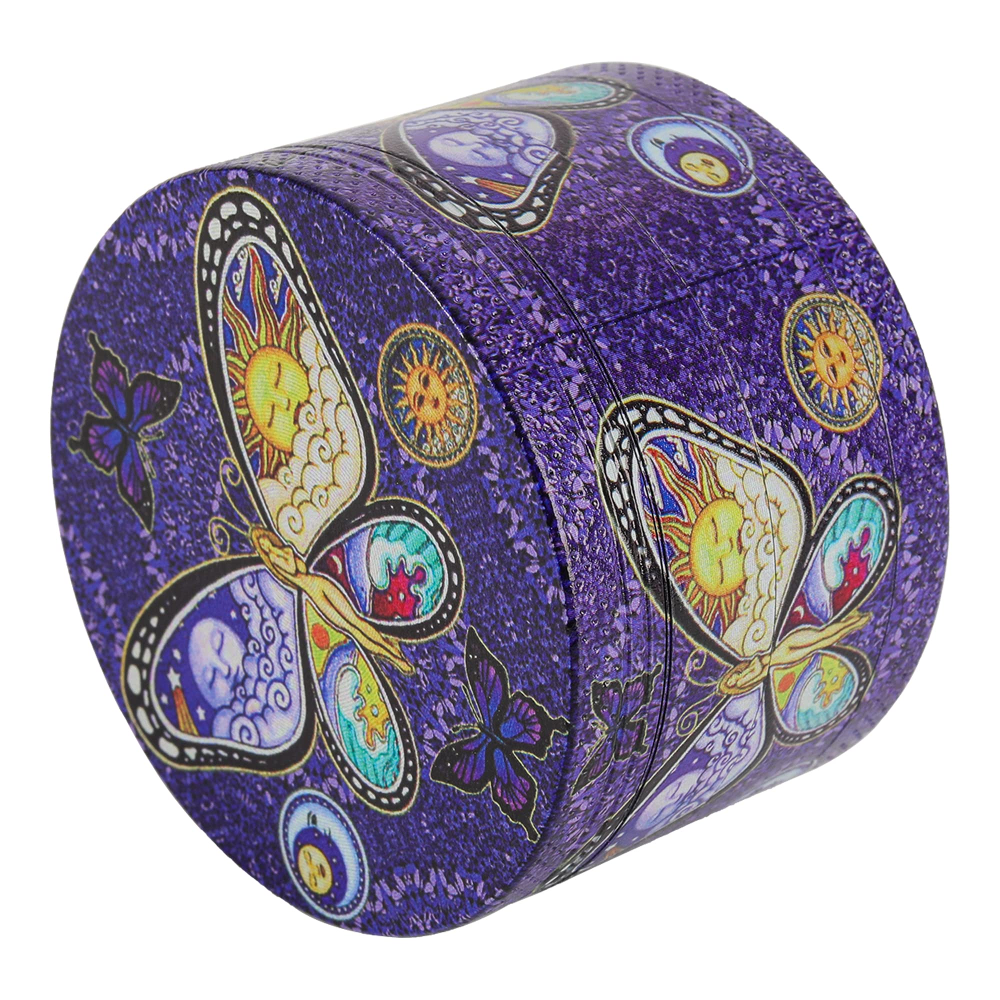 Cartoon Spice Grinder 2.5 Inch (Butterfly Purple)