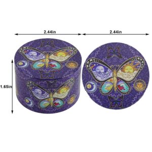 Cartoon Spice Grinder 2.5 Inch (Butterfly Purple)