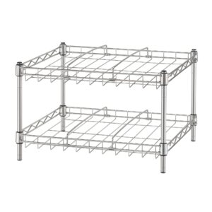 TRINITY BASICS EcoStorage 2-Tier Can Organizer Rack, 2-Pack, Chrome