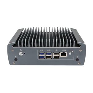 HUNSN Micro Firewall Appliance, Mini PC, OPNsense, VPN, Router PC, Intel Core I5 10210U, RX10, AES-NI, 6 x 2.5GbE I225-V B3, HDMI, DP, COM, SIM Slot, TPM2.0, 16G RAM, 128G SSD