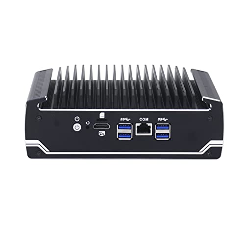 HUNSN Micro Firewall Appliance, Mini PC, OPNsense, VPN, Router PC, Intel I7 8550U, RX03, AES-NI, Nano SIM Slot, HDMI, COM, 6 x Intel I211, Vesa Mount, 8G RAM, 64G SSD