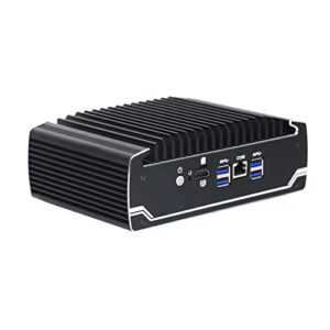 HUNSN Micro Firewall Appliance, Mini PC, OPNsense, VPN, Router PC, Intel I7 8550U, RX03, AES-NI, Nano SIM Slot, HDMI, COM, 6 x Intel I211, Vesa Mount, 8G RAM, 64G SSD