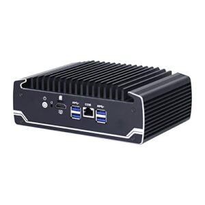 HUNSN Micro Firewall Appliance, Mini PC, OPNsense, VPN, Router PC, Intel I7 8550U, RX03, AES-NI, Nano SIM Slot, HDMI, COM, 6 x Intel I211, Vesa Mount, 8G RAM, 64G SSD