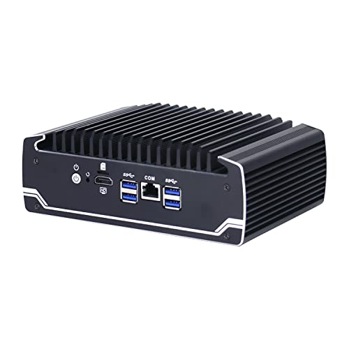 HUNSN Micro Firewall Appliance, Mini PC, OPNsense, VPN, Router PC, Intel I7 8550U, RX03, AES-NI, Nano SIM Slot, HDMI, COM, 6 x Intel I211, Vesa Mount, 8G RAM, 64G SSD