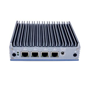 HUNSN Micro Firewall Appliance, Mini PC, OPNsense, Untangle, Sophos XG, VPN, Router PC, Intel J4125, RX11, AES-NI, DP, HDMI, COM, SIM Slot, 4 x Intel I211, 8G RAM, 256G SSD