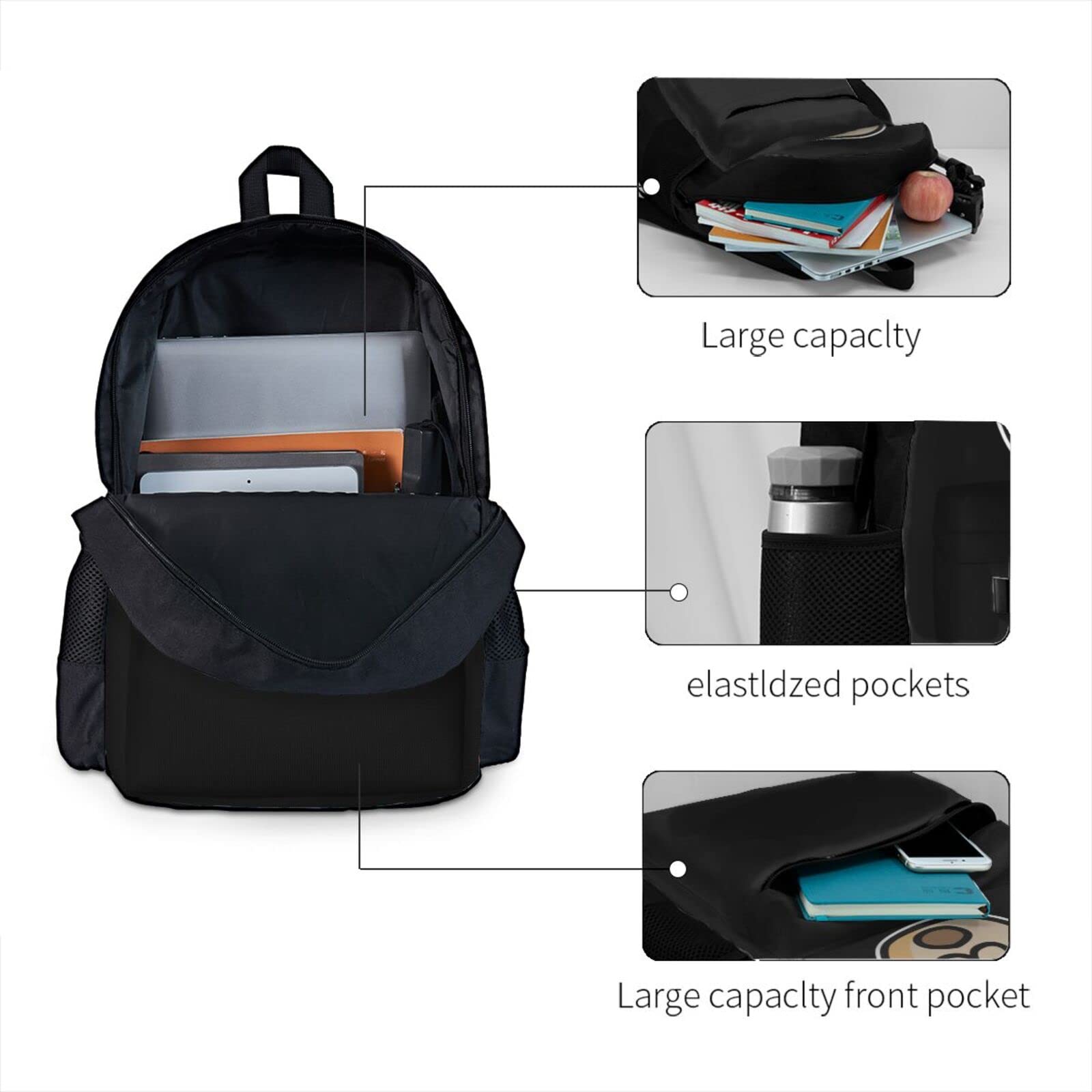 EMERZE Haminations Backpack Big Capacity Fantastic Travel Bag, Durable Laptop Bag Back Casual Bookbag Gifts For Men And Women