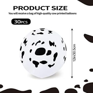 30PCS Cow Balloons Funny Cow Print Balloons For Children's Party Western Cowboy Theme for Kids Birthday Party Favor Supplies Decorations…