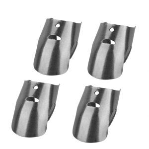 4 pcs finger guards for cutting kitchen tool finger guard stainless steel finger protector avoid hurting when slicing and dicing kitchen safe chop cut tool
