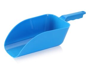 new star foodservice 538291 polycarbonate plastic utility ice scoop. blue, 64-ounce…