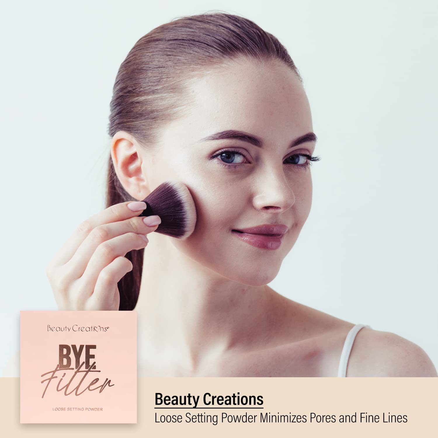 DEALPLUSDEAL Beauty Creations Loose Setting Powder Minimizes Pores and Fine Lines Matte Finish Natural Face Makeup Translucent Dream