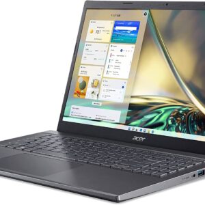 acer 2024 Aspire 5 15.6" FHD IPS Laptop PC 10-Core 12th Intel Core i5-1235U Iris Xe Graphics 16GB DDR4 256GB NVMe SSD WiFi AX RJ-45 BT HDMI Webcam Thunderbolt 4 Backlit KB Windows 11 Pro w/RE USB