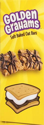 Golden Grahams S'mores Soft Baked Oat Bars, Chewy Snack Bars, 6 ct