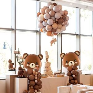 24" Bear Balloons, Teddy Bear Balloons Baby Shower Decorations Foil Animal Balloons for We Can Bearly Waits Theme Birthday Party Decor Supplies