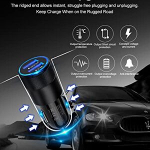 30w Car Charger, Quick Charge 3.0 Cigarette Lighter Adapter, 2 Port Fast Charging Car Plug for iPhone 15 Pro Max 14 13 12 XR X, Galaxy S24 Ultra S23 FE A25 A13 A24, USB Auto Cargador Carro for Travel