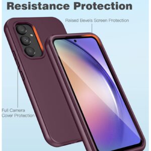 FNTCASE for Samsung Galaxy A54 5g Case: Clear Shockproof Protective Silicone Phone Cases - Slim Full Protection Cell Phones Cover with Screen Protector - Dual Layer Rugged Cell Covers