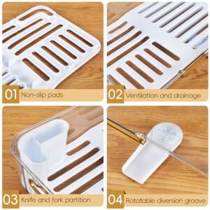 Cloveego Dish Drying Rackover Sink Dish Drying Rack for Vegetables and Fruits. Suitable for All Kinds of dishesProduct Size 16.7 in. 10.4 in. 5.1 in