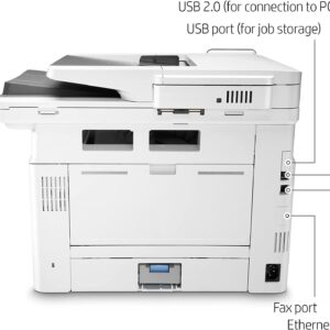 HP Laserjet Pro MFP M428fdw All-in-One Wireless Monochrome Laser Printer for Home Business Office, White - Print Scan Copy Fax - 40 ppm, 50-Sheet ADF, 1200 x 1200 dpi, Auto Duplex Printing, Ethernet