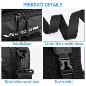 Anti Theft Sling Bag Shoulder Crossbody Backpack Chest Bag for Men Women Multipurpose Waist Pack with USB Charging Port (Grey)