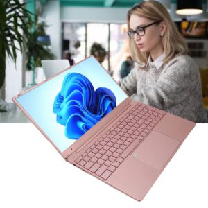 Tangxi 15.6in WIN10 Laptop,2K IPS Screen 2.4G 5G WiFi Laptop Computers with Fingerprint Unlock,Backlight Keyboard,12GB RAM 1TB ROM,7000mAh Battery,Rose Gold