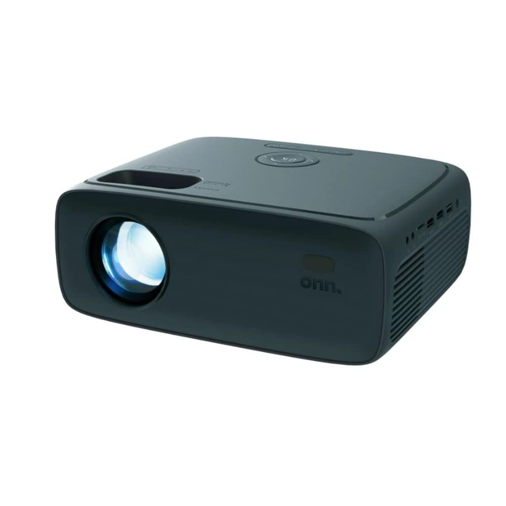 ONN 720P HD Home Theater Projector with 6' HDMI Cable, Black 100096801 (Renewed)