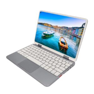 2 in 1 touchscreen laptop,10.8inch fhd 360° rotatable notebook computer tablet pc with stylus,lpddr4 8gb ram 512gb ssd,for windows 11,usb2.0,type c,sd slot,3.5mm