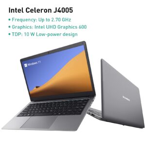 ECOHERO 2024 Laptop Computer, Intel J4005 Processor (Up to 2.7GHz), 12GB DDR4 RAM/256GB SSD, 14 Inch FHD 1920x1080 Display, Windows 11 Laptops Computers, Privacy Camera, Silver