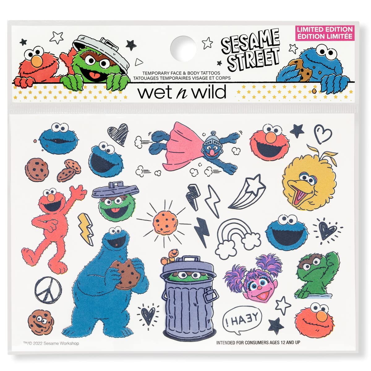 wet n wild x Sesame Street, Temporary Tattoos