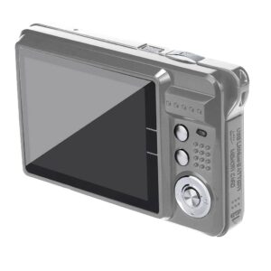 Acuvar 18MP Megapixel Digital Camera Kit with 2.7" LCD Screen, Rechargeable Battery, 32GB SD Card, Card Holder, Card Reader, HD Photo & Video for Indoor, Outdoor Photography for Adults, Kids (Silver)