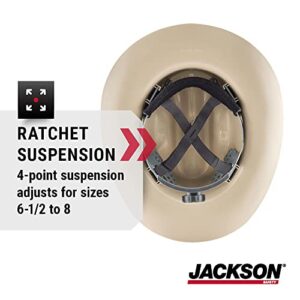 Jackson Safety Cowboy Hard Hat - 4 Point Ratchet Suspension - Western Outlaw Style - (Multiple Colors)