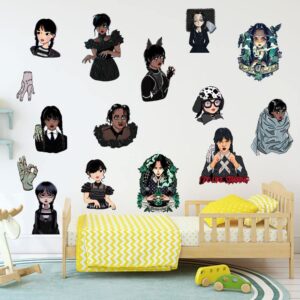 Wednesday Addams Merchandise, Wednesday Party Decorations Wall Stickers Wall Decor Decals for Kids Room