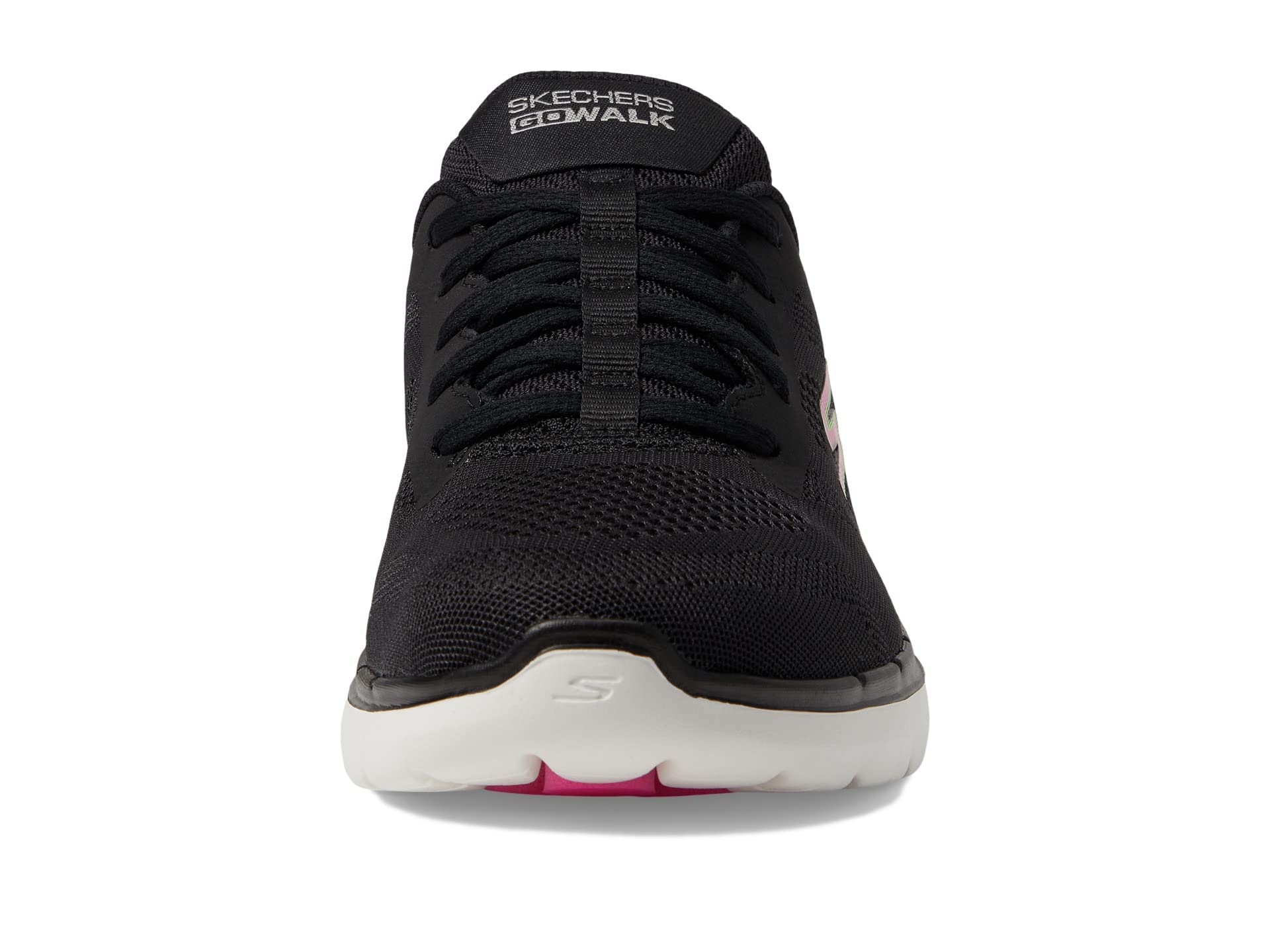 Skechers Go Walk 6 Vivid Idea Hands Free Slip-Ins Black/Multi 8 B (M)