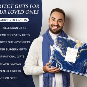 Get Well Soon Gifts for Men, After Surgery Cancer Gifts for Men Chemo Care Package Get Well Gift Basket for Sick Friends, Thinking of You Feel Better Birthday Gifts Box for Men Dad Brother w/Tumbler