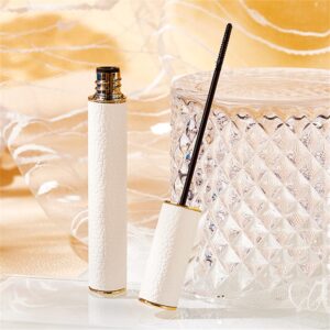 4D Silk Fiber Lash Mascara, 2.5mm Brush Mascara, For Fine Short Eyelash, Black Volume and Length Natural, Waterproof, Smudge-proof, Lengthening Thickening Softer Fuller (1 Pcs)