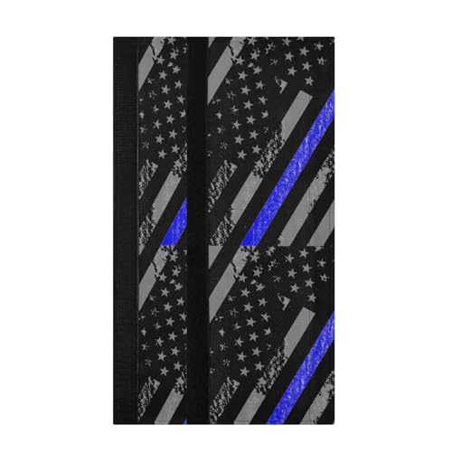 Augenstern Refrigerator Door Handle Covers Thin-Blue-line-Flag-Police Kitchen Appliance Decor Handles