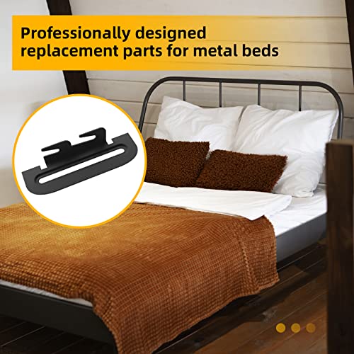 Conversion Footboard or Headboard Attachment for Metal Bed Adjustable Frame Hardware Extenders Heavy Duty Brackets Frame Adapter Plates Full to Queen Hook Bed Rails