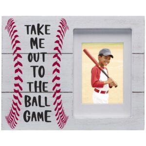 fine photo gifts wood baseball picture frame - take me out to the ball game