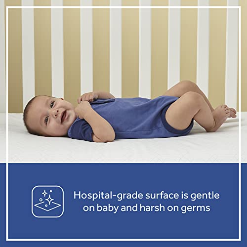 Sealy Crib Mattress & Toddler Bed Mattress| Orion 2-Stage Sustainable Antibacterial Baby Mattress, Lightweight, GREENGUARD Air Quality Certified - Made in USA, 52"x28"