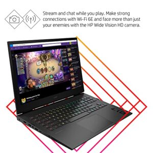 HP OMEN 17 inch Laptop, QHD 165Hz Display, 3ms Response Time, Intel Core i7-13700HX, 16 GB RAM, 512 GB SSD, NVIDIA GeForce RTX 4070 GPU (8 GB), Windows 11 Home, 17-cm2020nr (2023), Black