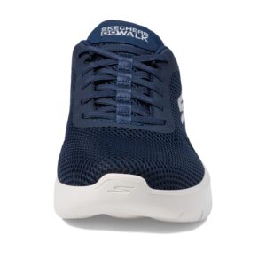 Skechers Women's Hands Free Slip-Ins Go Walk Flex-Grand Entrance Sneaker, Navy/White, 8.5