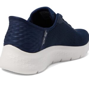 Skechers Women's Hands Free Slip-Ins Go Walk Flex-Grand Entrance Sneaker, Navy/White, 8.5