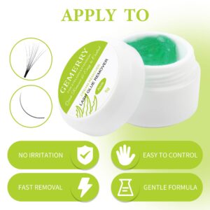 GEMERRY Lash Glue Remover 5g Cream Eyelash Glue Remover Gentle Formula Cream Remover for Sensitive Skin Fast Disslove Lash Remover for Lash Extensions(Aloe)