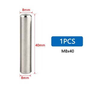 Boxonly M8x40mm Dowel Pins 304 Stainless Steel Cylindrical Pin Pegs Support Shelves Fasten Elements GB119 Fixed Pin Shaft