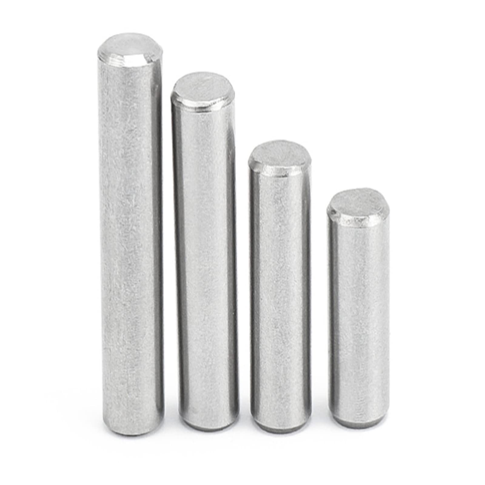 Boxonly 5 PCS M5x5mm Dowel Pins 304 Stainless Steel Cylindrical Pin Pegs Support Shelves Fasten Elements GB119 Fixed Pin Shaft